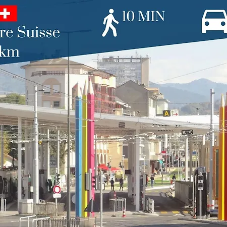 Homey Keola: Tranquil Geneva Gateway With Tram Access Apartment Ambilly